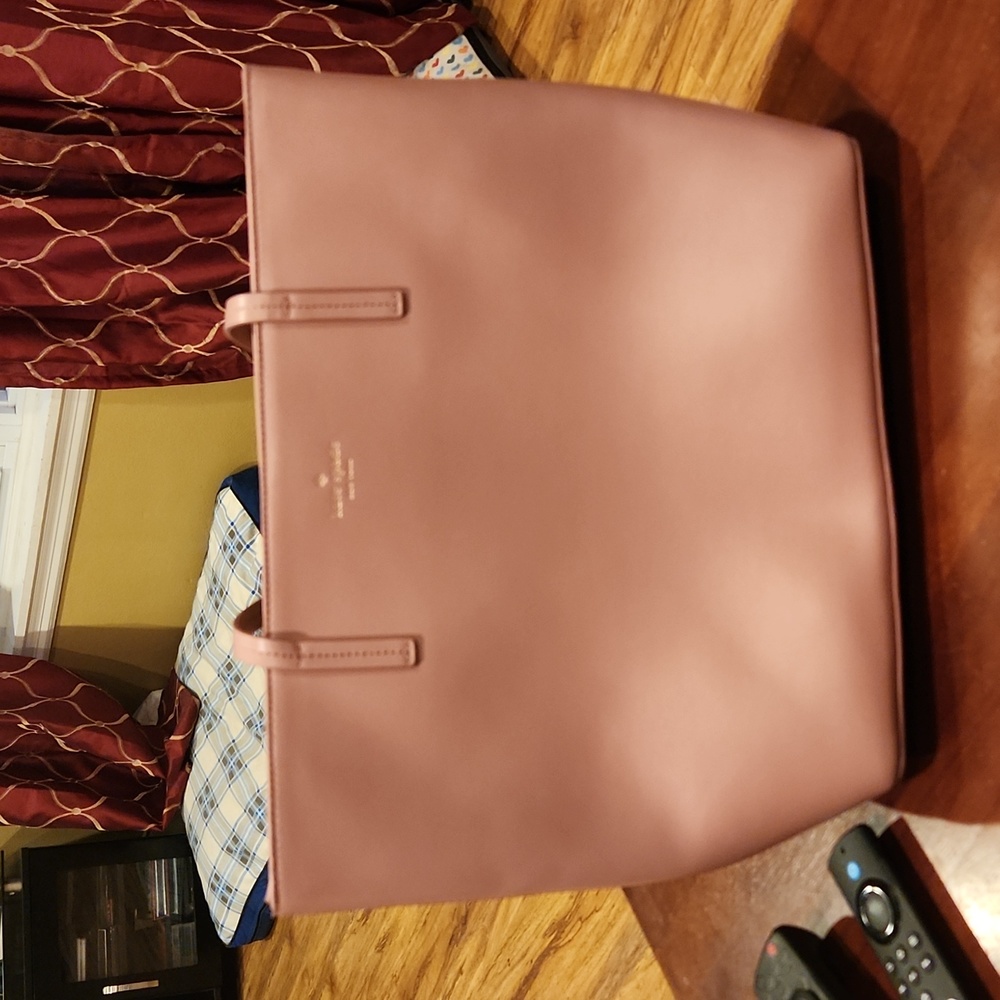 Kate Spade Large dusty Peony pink tote